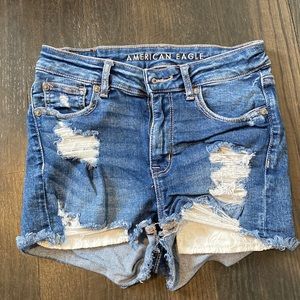 American Eagle Distressed Denim Shorts